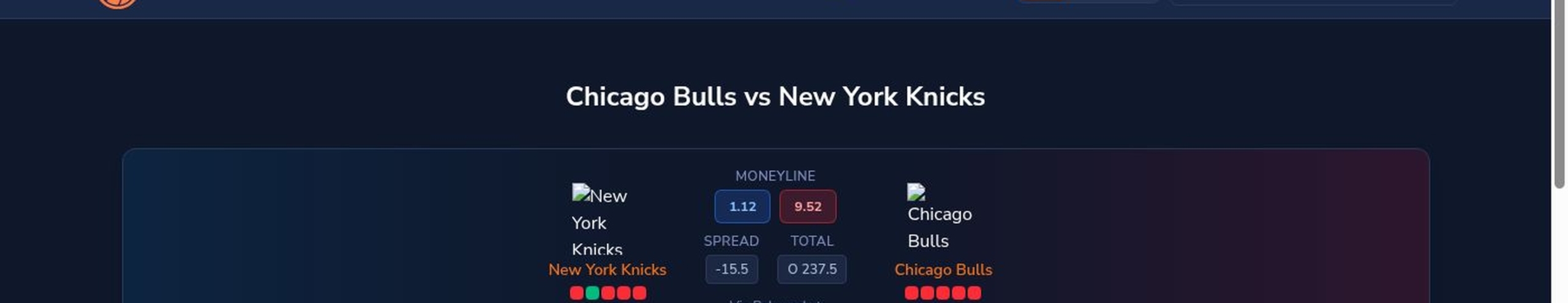 Chicago Bulls vs New York Knicks betting preview