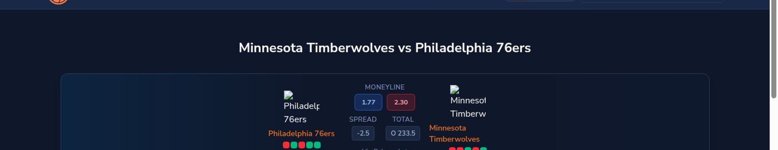 Minnesota Timberwolves vs Philadelphia 76ers betting preview