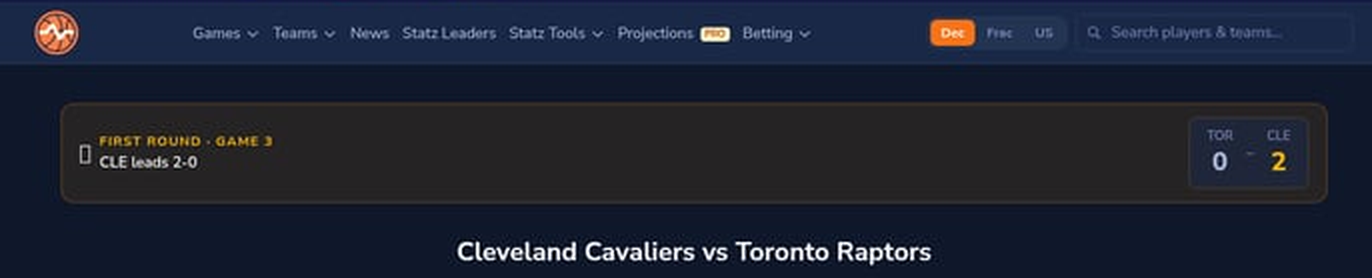 Cleveland Cavaliers vs Toronto Raptors Predictions – NBA Playoff Preview | April 23, 2026