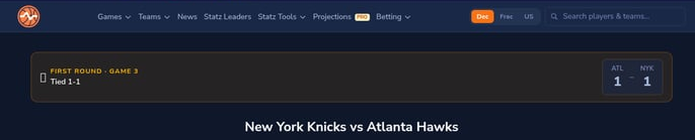 New York Knicks vs Atlanta Hawks Predictions – NBA Playoff Preview | April 23, 2026