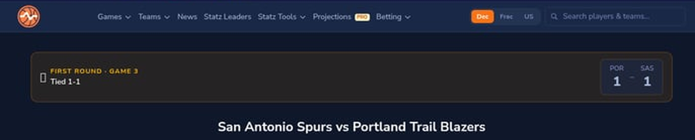 San Antonio Spurs vs Portland Trail Blazers Predictions – NBA Playoff Preview | April 24, 2026