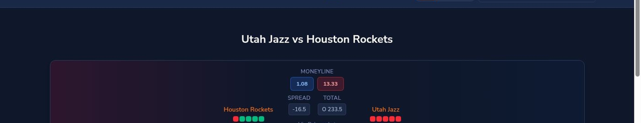 Utah Jazz vs Houston Rockets betting preview