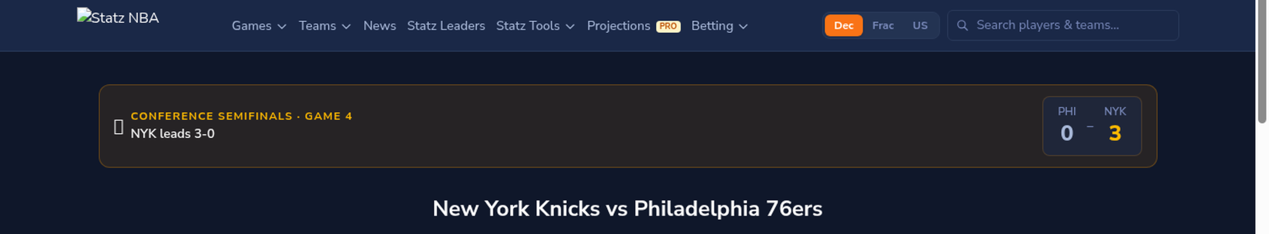 New York Knicks vs Philadelphia 76ers Predictions – NBA Playoff Preview | May 10, 2026
