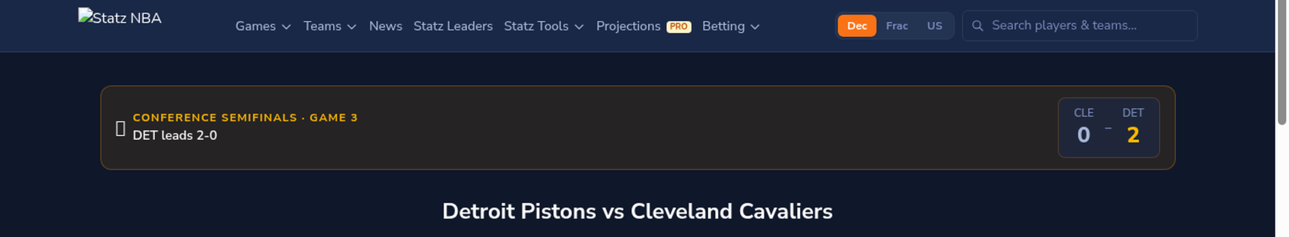 Detroit Pistons vs Cleveland Cavaliers Predictions – NBA Playoff Preview | May 11, 2026