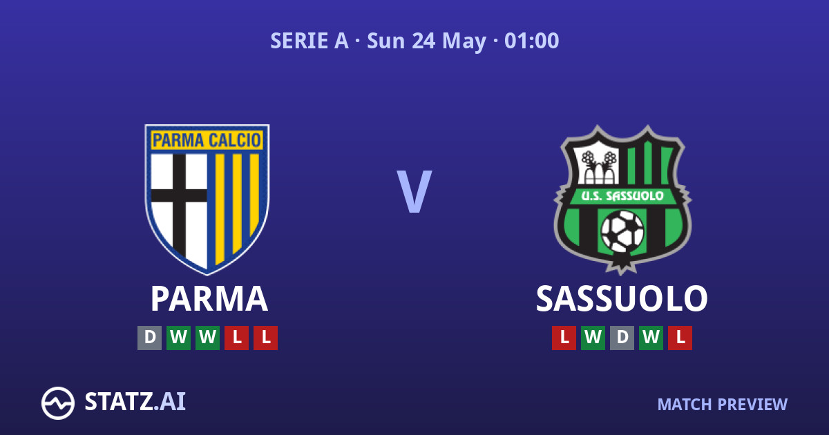 Parma vs Sassuolo Predictions and Betting Tips