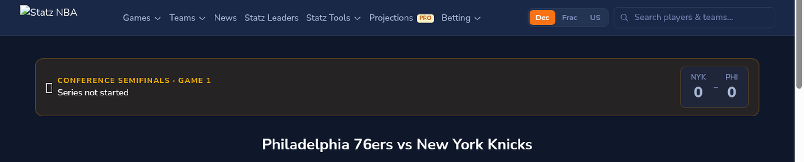 Philadelphia 76ers vs New York Knicks Predictions – NBA Playoff Preview | May 4, 2026