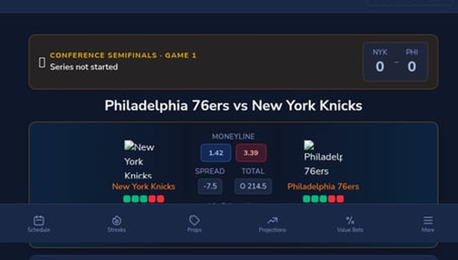 Philadelphia 76ers vs New York Knicks Predictions – NBA Playoff Preview | May 6, 2026
