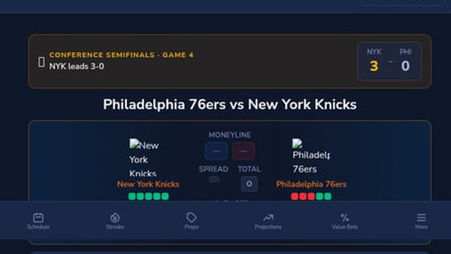 Philadelphia 76ers vs New York Knicks Predictions – NBA Playoff Preview | May 12, 2026