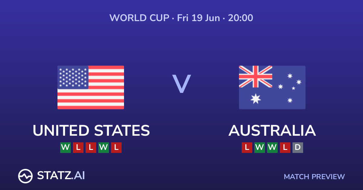 USA vs Australia World Cup 2026 Predictions and Betting Tips